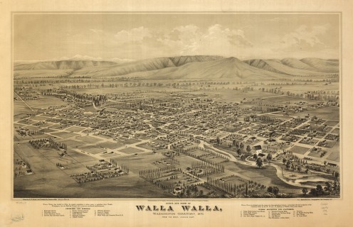 LOC 1876 Map Walla Walla