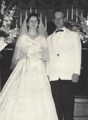 Halse-Smith wedding Aug 1957 Corvallis, OR