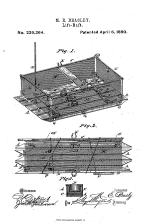Maria_Beasley_Life_Raft_patent_1880